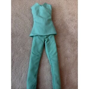 Green Scrubs Only For Barbie Mattel Fashion Doll Clothes Nursing, Doctor B9